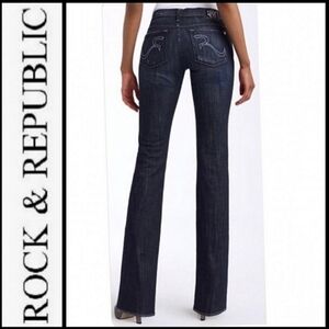 Rock & Republic Dark Indigo Boot Cut Jeans